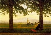 Caspar David Friedrich The Garden Terrace oil